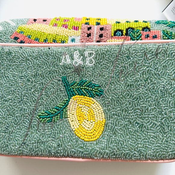 AMERICA & BEYOND Amalfi Dreams Beaded Shoulder / Clutch Bag NWT - Picture 7 of 10